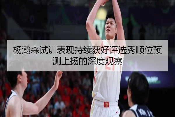 杨瀚森试训表现持续获好评选秀顺位预测上扬的深度观察